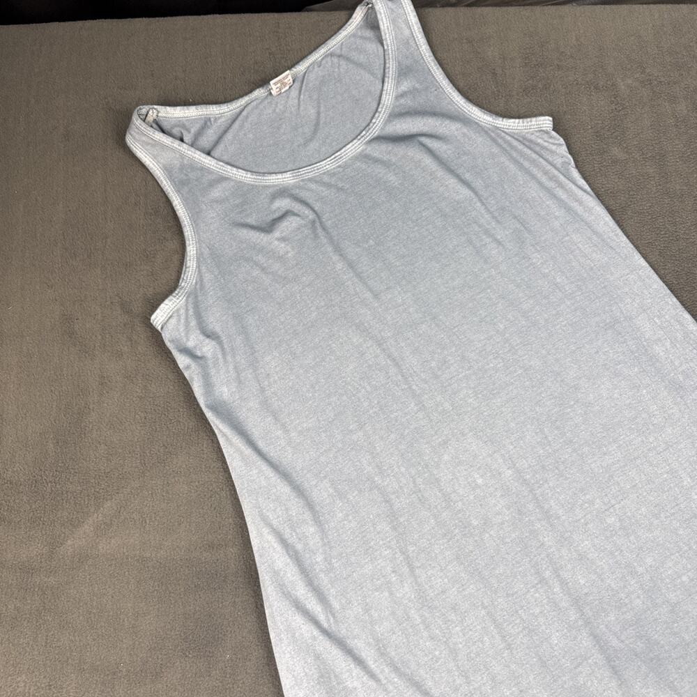 Peruvian Connection Vintage Faded Wash Pima Cotton Tank Maxi Dress Large